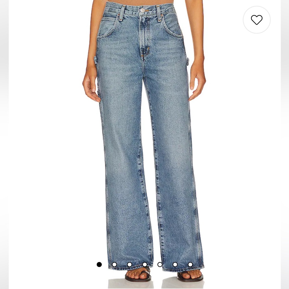 Agolde Light Blue Flare & Wide Leg Jeans Magda